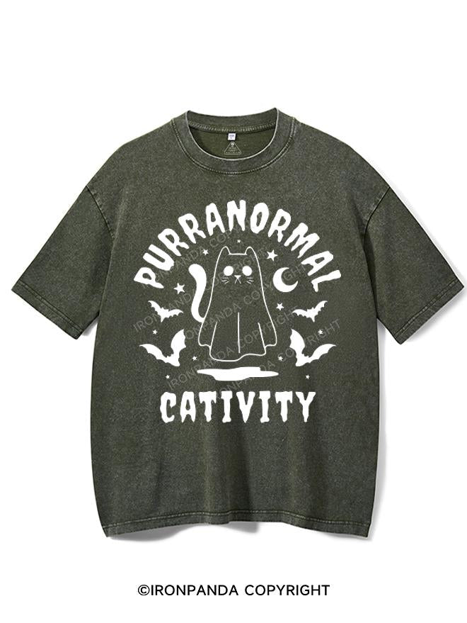 PURRANORMAL CATIVITY VINTAGE GYM SHIRT