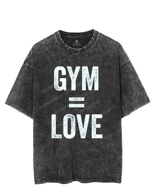 GYM=LOVE VINTAGE GYM SHIRT