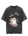 HALLOWEEN GHOST FLOWER VINTAGE GYM SHIRT