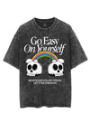 GO EASY ON YOURSELF VINTAGE GYM SHIRT