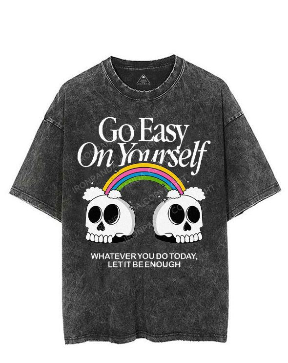 GO EASY ON YOURSELF VINTAGE GYM SHIRT