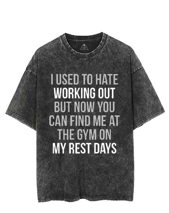 I USED TO HATE WORKING OUT VINTAGE GYM SHIRT