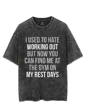 I USED TO HATE WORKING OUT VINTAGE GYM SHIRT