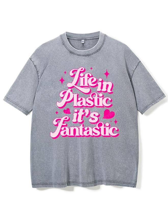 LIFE IN PLASTIC IT'S FANTASTIC VINTAGE GYM SHIRT