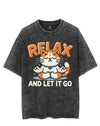 RELAX AND LET IT GO VINTAGE GYM SHIRT