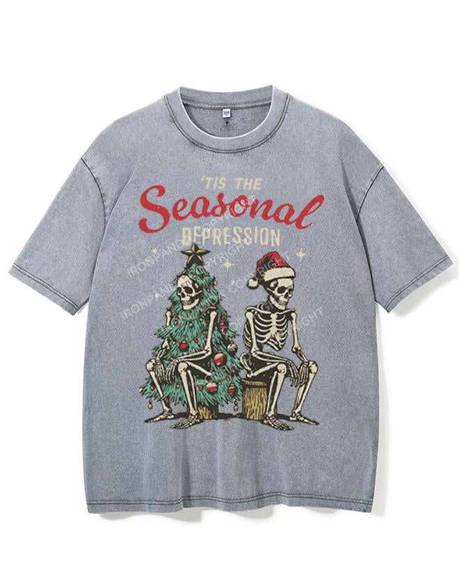 TIS THE SEASONAL DEPRESSION VINTAGE GYM SHIRT