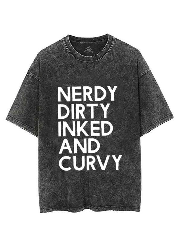 NERDY, DIRTY, INKED AND CURVY VINTAGE GYM SHIRT