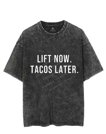 LIFT NOW, TACOS LATER VINTAGE GYM SHIRT