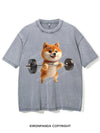 DEADLIFTING SHIBA VINTAGE GYM SHIRT