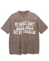 MY MONEY DON'T JIGGLE JIGGLE BUT MY THINGS DO VINTAGE GYM SHIRT