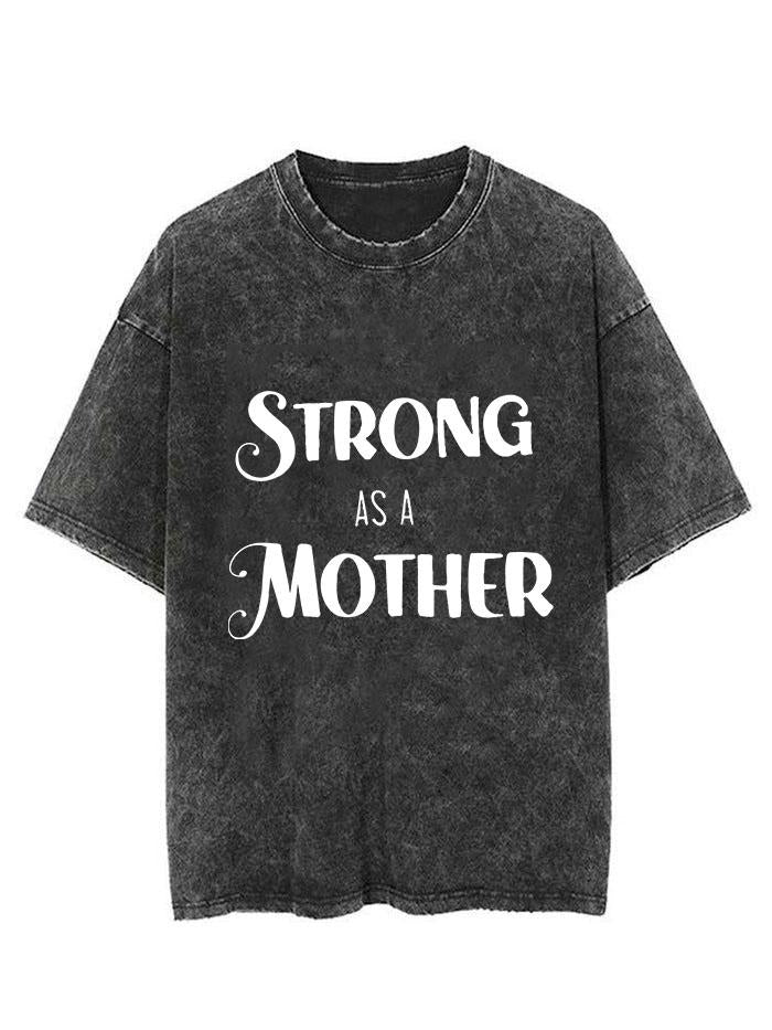 STRONG AS Mom  Vintage Gym Shirt