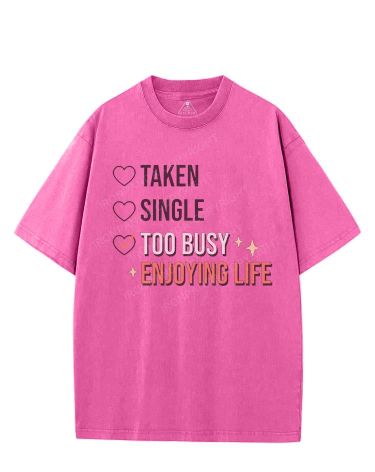 TOO BUSY ENJOYING LIFE VINTAGE GYM SHIRT
