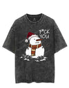 SNOWMAN FUCK YOU VINTAGE GYM SHIRT