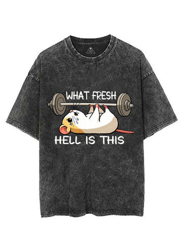 WHAT FRESH HELL IS THIS VINTAGE GYM SHIRT