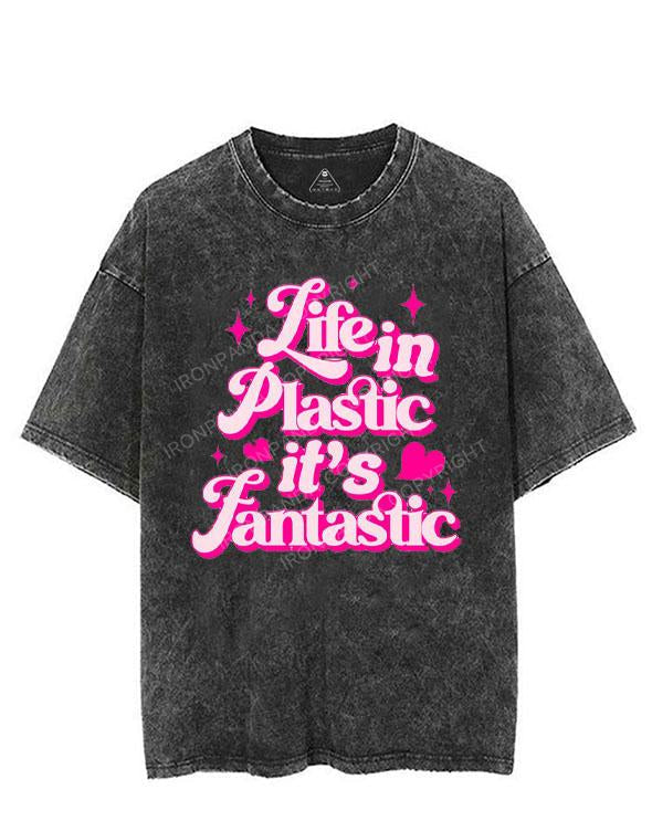 LIFE IN PLASTIC IT'S FANTASTIC VINTAGE GYM SHIRT