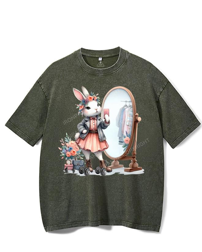 SELFIE STAR, BUNNY STYLE VINTAGE GYM SHIRT