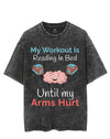My Workout Is Reading In Bed VINTAGE GYM SHIRT