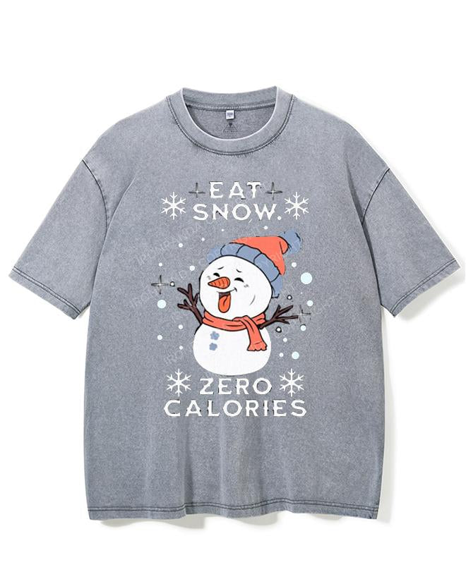EAT SNOW ZERO CALORIES VINTAGE GYM SHIRT