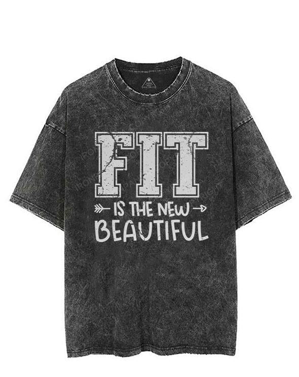 FIT IS THE NEW  BEAUTIFUL VINTAGE GYM SHIRT