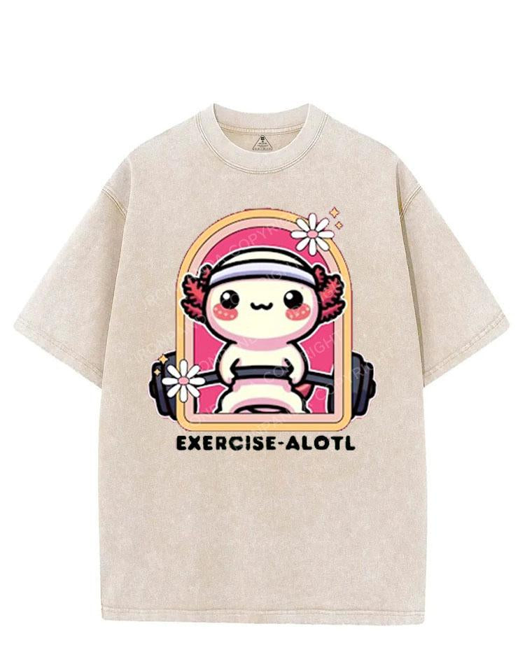 EXERCISE-ALOTL VINTAGE GYM SHIRT