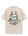 99% NAUGHTY 1% NICE VINTAGE GYM SHIRT