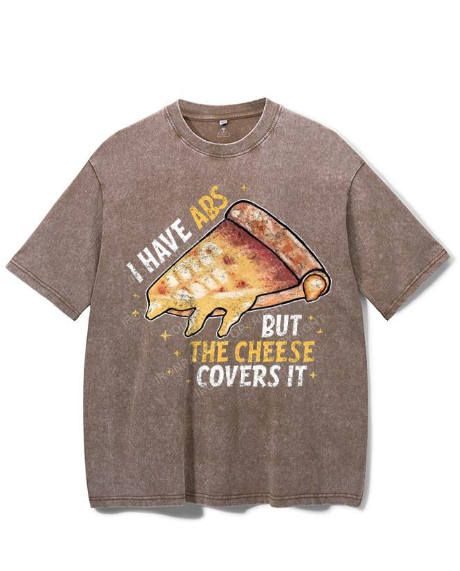 I HAVE ABS BUT THE CHEESE COVERS IT VINTAGE GYM SHIRT