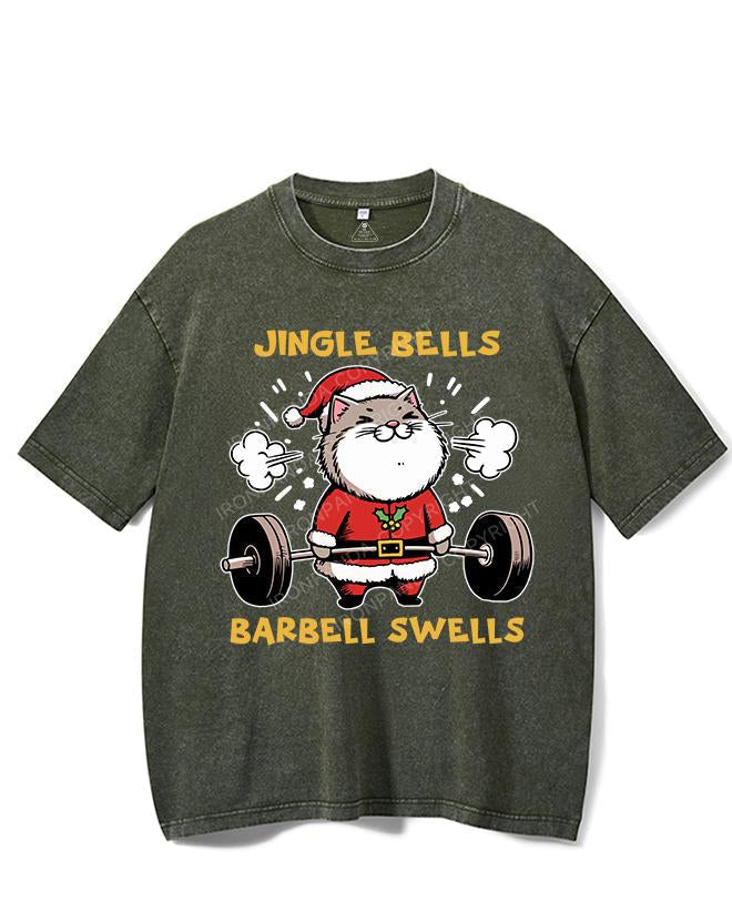 JINGLE BELLS BARBELL SWELLS VINTAGE GYM SHIRT