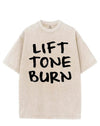 LIFT TONE BURN VINTAGE GYM SHIRT