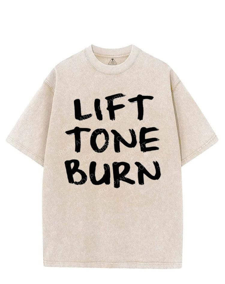 LIFT TONE BURN VINTAGE GYM SHIRT
