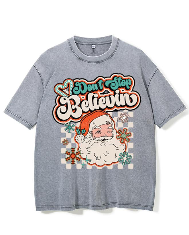 DON'T STOP BELIEVIN VINTAGE GYM SHIRT
