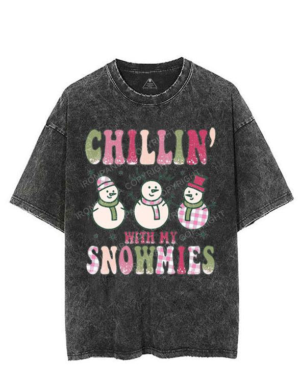 CHILLIN' WITH MY SNOWMIES VINTAGE GYM SHIRT