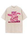 STOP SHRINKING TO FIT PLACES YOU'VE OUTGROWN VINTAGE GYM SHIRT