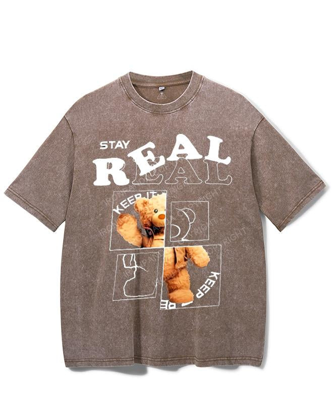 STAY REAL VINTAGE GYM SHIRT