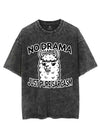 NO DRAMA LLAMA JUST PURE SARCASM VINTAGE GYM SHIRT