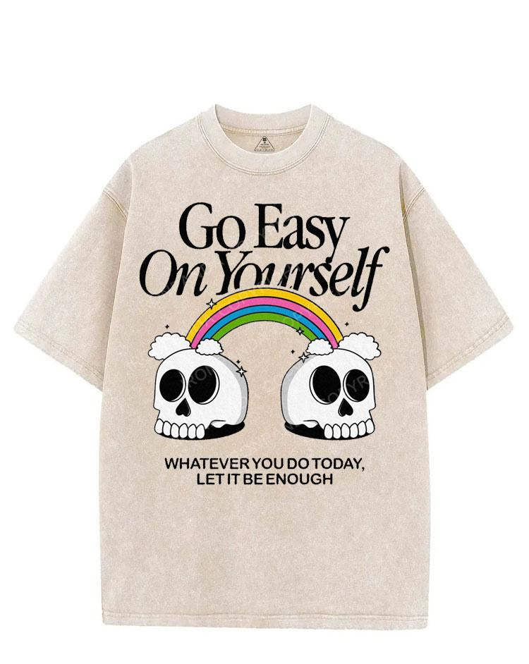 GO EASY ON YOURSELF VINTAGE GYM SHIRT