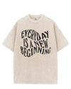 EVERYDAY IS A NEW BEGINNING VINTAGE GYM SHIRT
