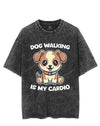 DOG WALKING IS MY CARDIO VINTAGE GYM SHIRT