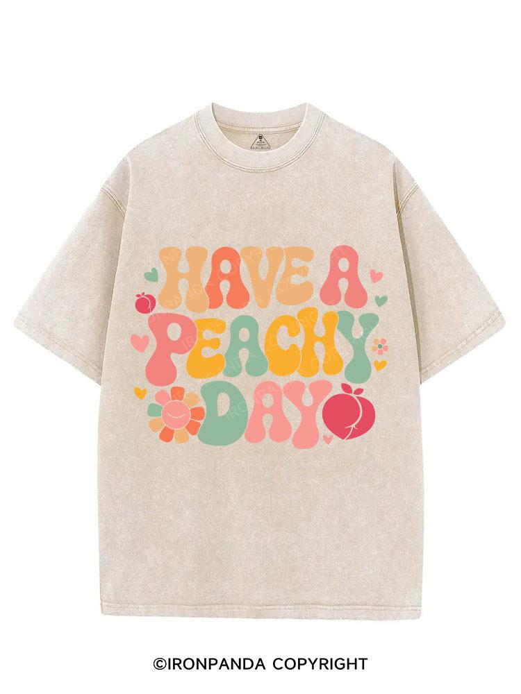 HAVE A PEACHY DAY VINTAGE GYM SHIRT