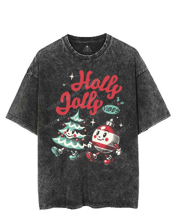 HOLLY JOLLY VIBES VINTAGE GYM SHIRT