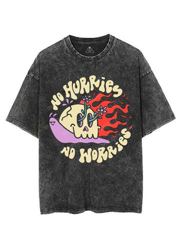 NO HURRIES NO WORRIES VINTAGE GYM SHIRT