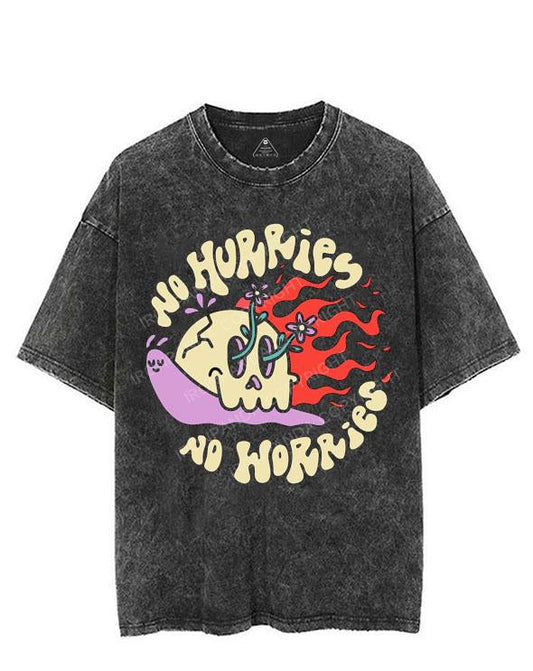 NO HURRIES NO WORRIES VINTAGE GYM SHIRT