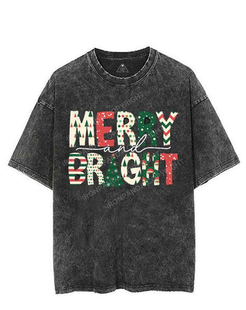 MERRY AND BRIGHT VINTAGE GYM SHIRT
