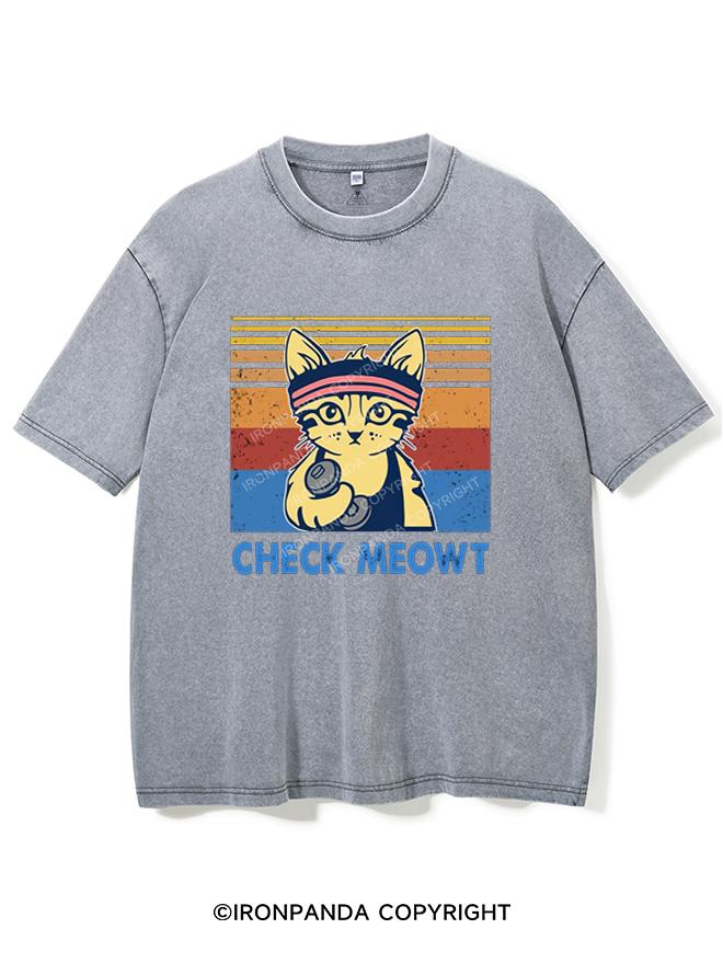 CHECK MEOWT VINTAGE GYM SHIRT