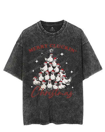 MERRY CLUCKIN' CHRISTMAS VINTAGE GYM SHIRT