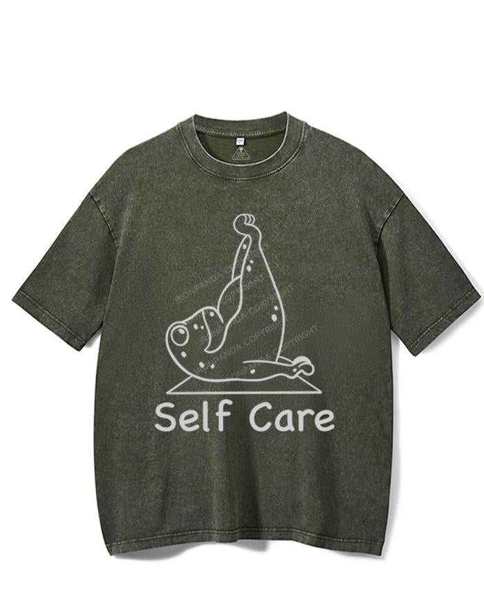 SELF CARE VINTAGE GYM SHIRT