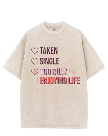 TOO BUSY ENJOYING LIFE VINTAGE GYM SHIRT