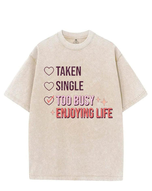 TOO BUSY ENJOYING LIFE VINTAGE GYM SHIRT