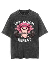 LIFT, LAUGH, REPEAT AXOLOTL VINTAGE GYM SHIRT