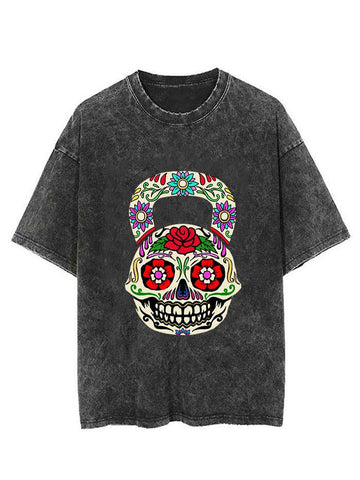 DIA DE LOS MUERTOS KETTLEBELL Vintage Gym Shirt