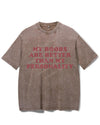MY BOOBS ARE BETTER THAN MY PERSONALITY VINTAGE GYM SHIRT